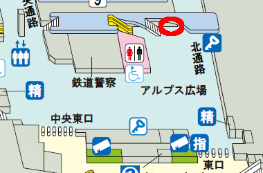新宿駅ポスター場所